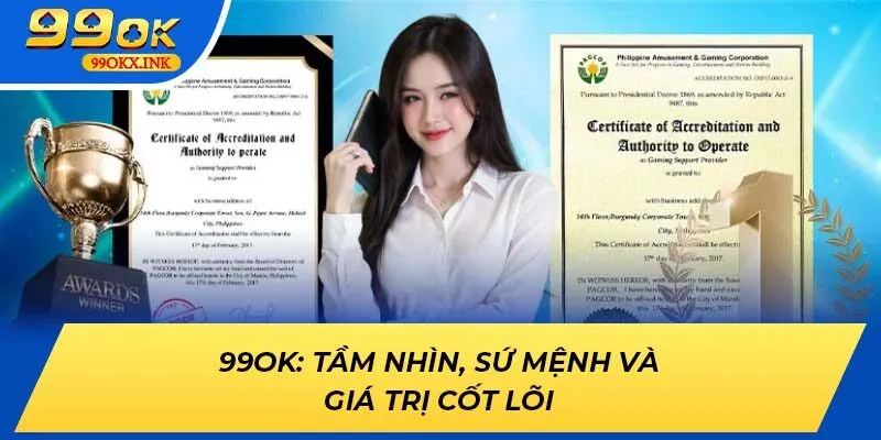 99OK: Tầm Nhìn, Sứ Mệnh và Giá Trị Cốt Lõi